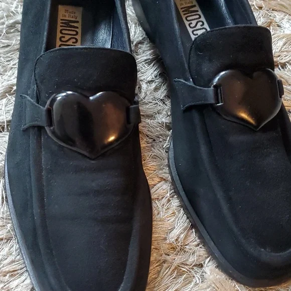 MOSCHINO black suede loafers - Picture 4 of 12